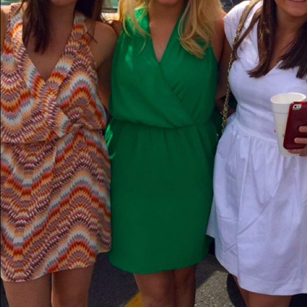 Adelyn Rae Green Cocktail Dress